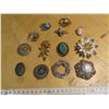 Image 2 : lot of vintage brooches marked w. Germany, Sarah etc.