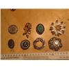 Image 3 : lot of vintage brooches marked w. Germany, Sarah etc.