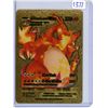 Image 1 : Charizard Vmax gold metal Pokémon card