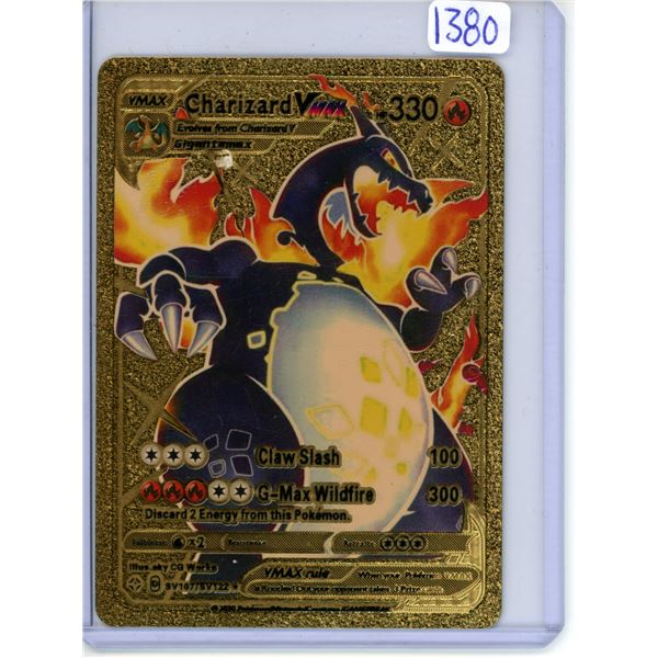 Rare Black Charizard Vmax gold metal Pokmon card - Schmalz Auctions Rare Black Charizard Vmax gold metal Pokmon card - Schmalz Auctions