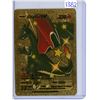 Image 1 : Charizard V gold metal Pokémon card