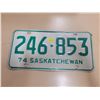 Image 1 : 1974 Sask license plate 246-853