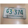 Image 1 : 1974 Sask license plate G3-374