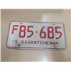 Image 1 : 1975 Sask license plate F85-685