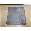 Image 2 : pair 1975 Sask license plate 216-385