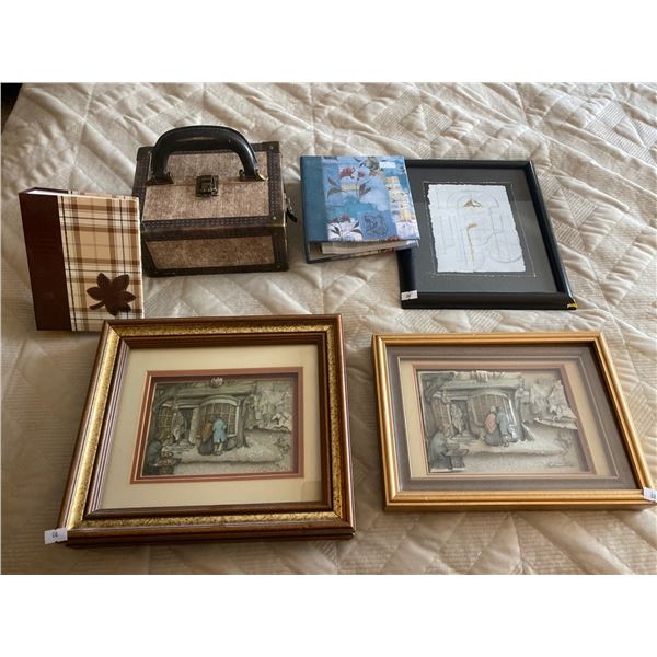 Set Of Framed 3D Art 12 x 10 /11 x 8 / 9 x 11  And other Home Decor