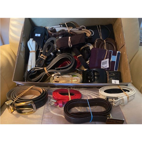 Large Assortment Of Various Womens Belts