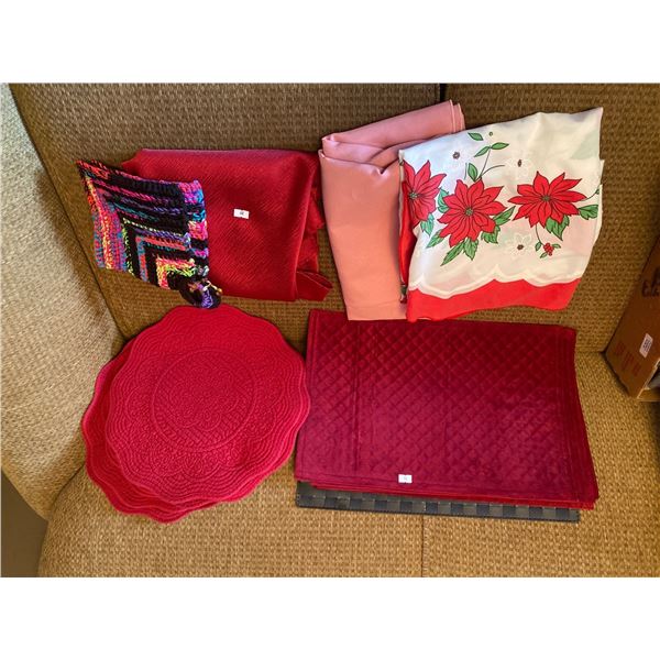 Large Collection Of Place Mats And Table Cloths