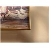 Image 2 : K.Sawatzky Fort Mac Railway Station Painting 18 x 16 And T.Romance Feeding Geese Print 14 x 13