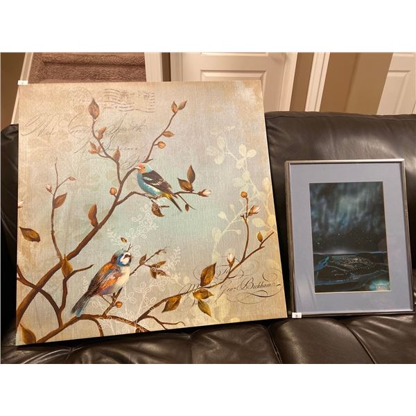 Overview Photo Of The Northern Lights Over Fort Mac 11 x 15 And Decorative Canvas 23 x 23