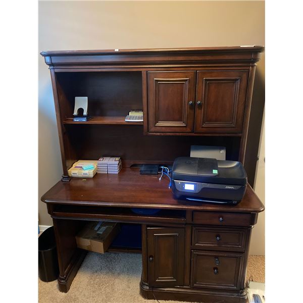 Two Piece Solid Wood Office Desk 52L x 25D x 67T
