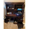 Image 2 : Two Piece Solid Wood Office Desk 52L x 25D x 67T