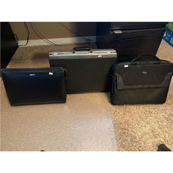 McBrine Briefcase and Leather Valaise