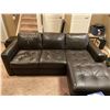 Image 1 : Modern Style L -Shape Black leather Couch (Very Comfy) 81L x 62D x 35T