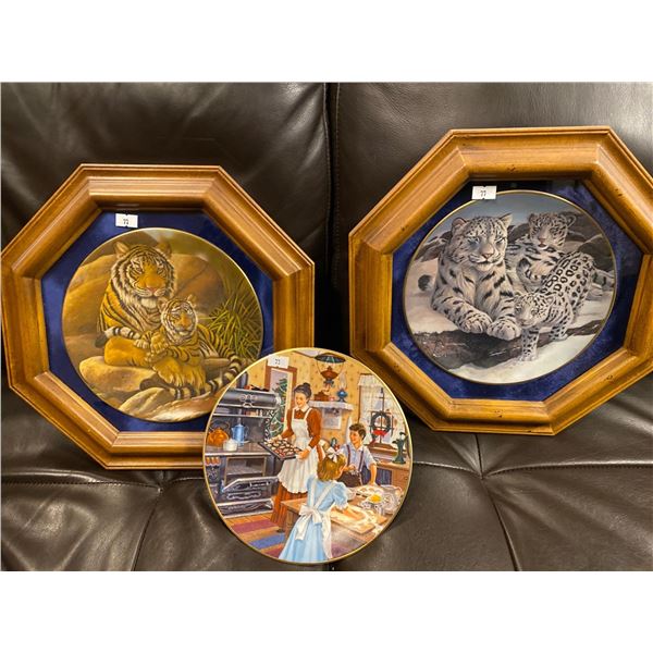 Set Of Three Collectable Decorative Plates