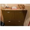 Image 1 : 4 Drawer Wooden Filing Cabinet 48L x 24W x 45T With Contents