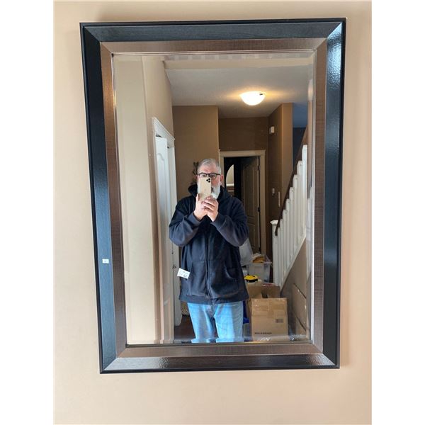 Large Hanging Mirror With Black Frame 31 x 40
