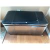 Image 1 : Faux Leather Storage Ottoman 31L x 16D x 17T