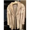 Image 1 : Hip Length FurTown White Mink Coat Womens M