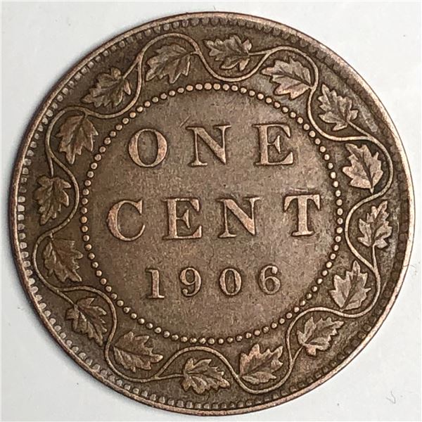 Canadian Large Cent 1906 EF++