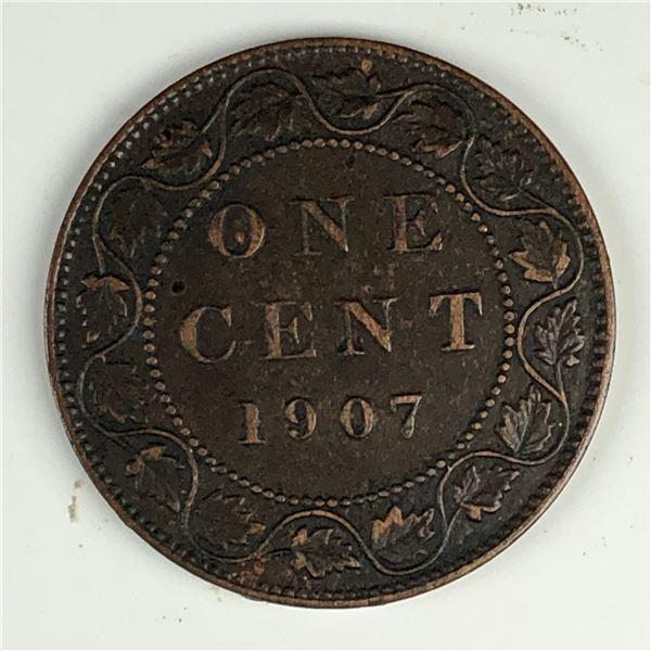 Canadian Large Cent 1907 EF