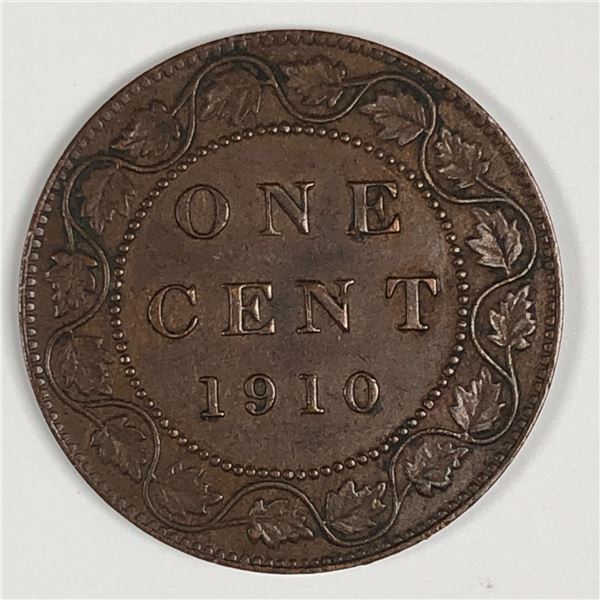 Canadian Large Cent 1910 EF++