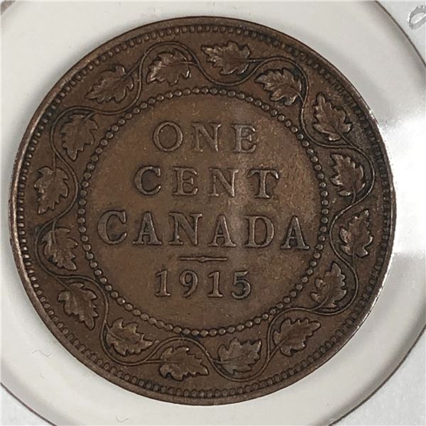 Canadian Large Cent 1915 VF