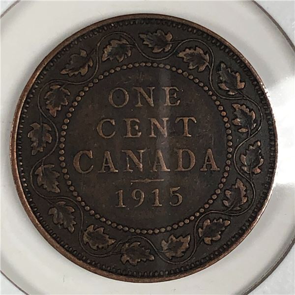 Canadian Large Cent 1915