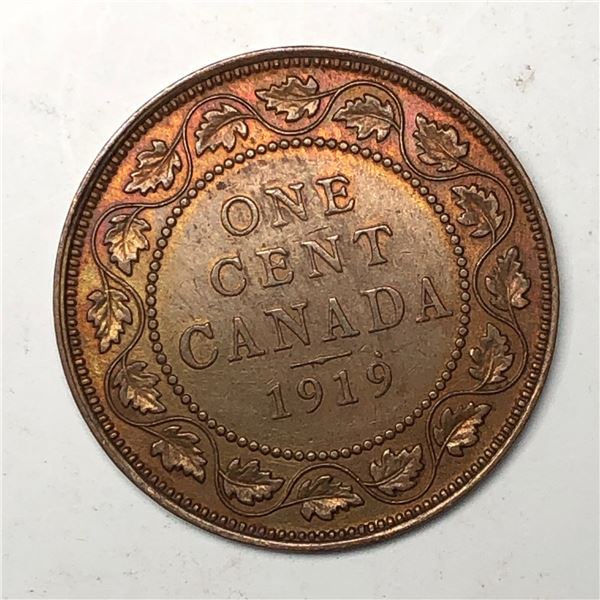 Canadian Large Cent 1919 EF++