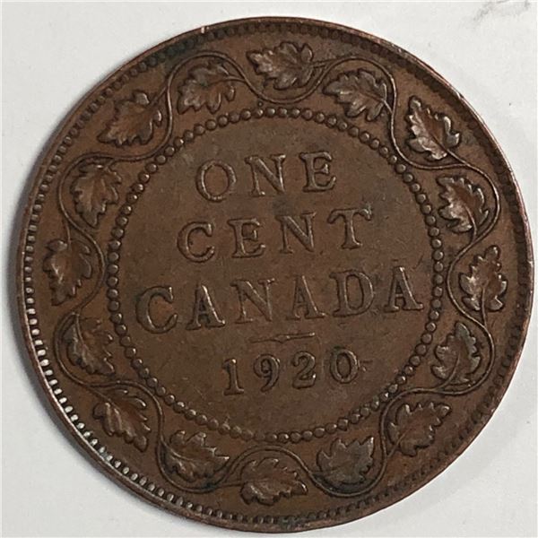 Canadian Large Cent 1920