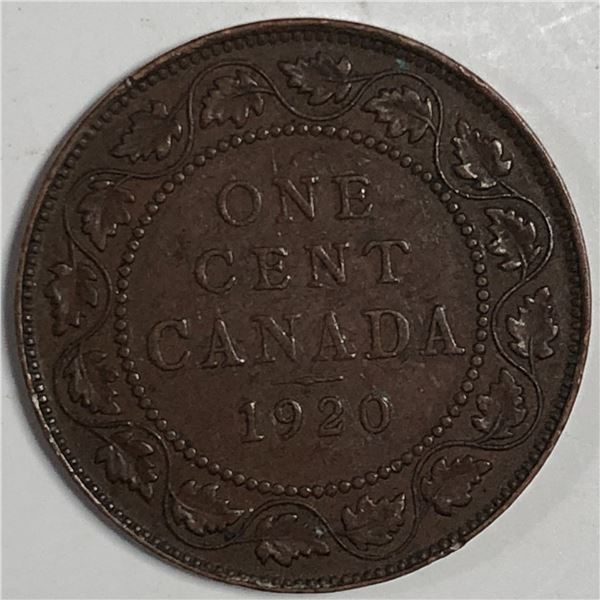 Canadian Large Cent 1920