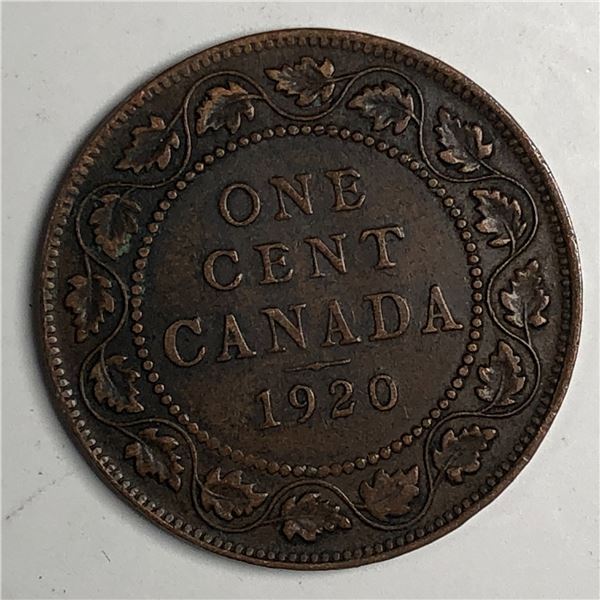 Canadian Large Cent 1920