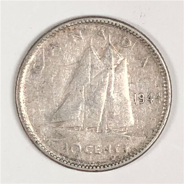 Canadian .10 Cent Dime 1944