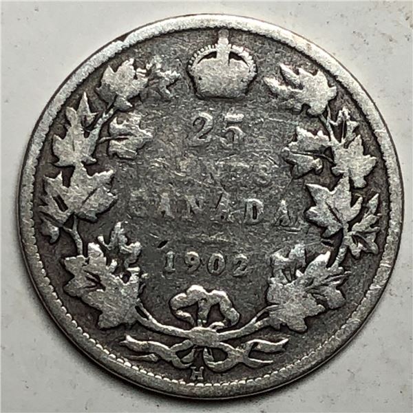 1902H King Edward V 25 Cents