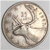 Image 1 : 1947 Maple King George VI 25 Cents