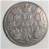 Image 1 : 1901 Queen Victoria 50 Cents  VG+