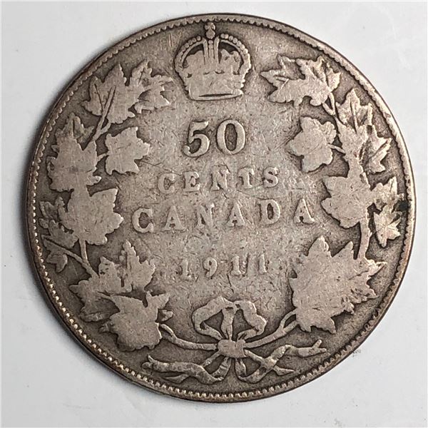 1911 King George V 50 Cents