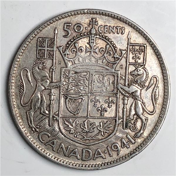 1941 King George VI 50 Cents