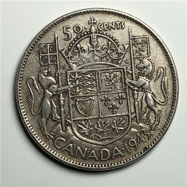 1943 King George VI 50 Cents