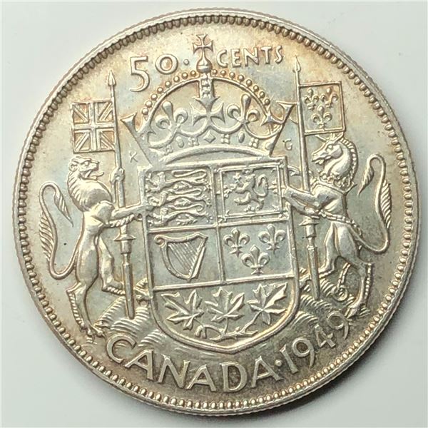 1949 King George VI 50 Cents