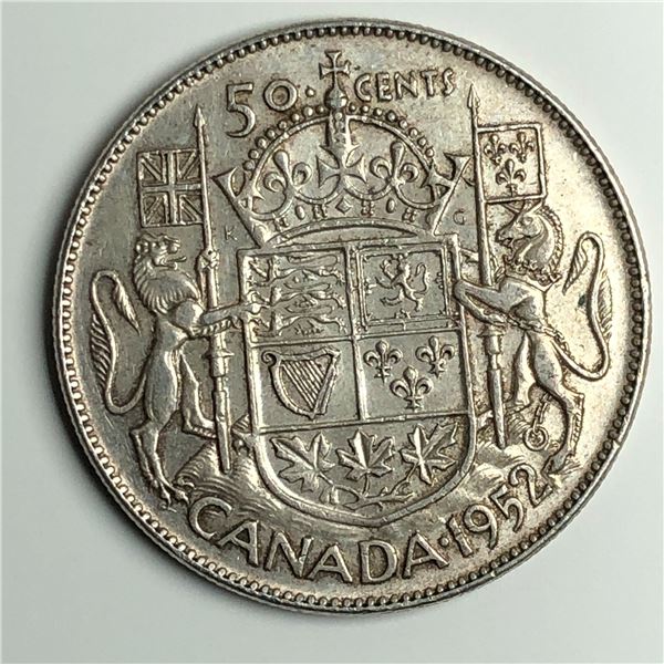 1952 King George VI 50 Cents