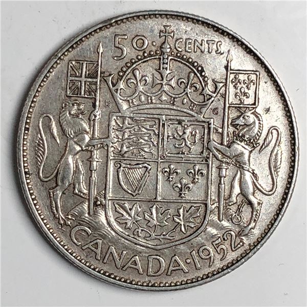 1952 King George VI 50 Cents