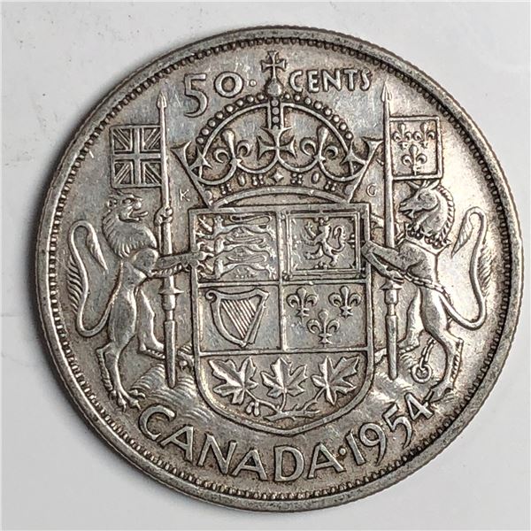 1954 Queen Elizabeth 50 Cents