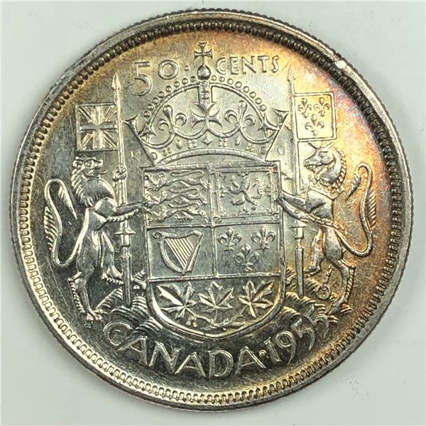 1955 Queen Elizabeth 50 Cents