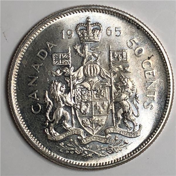 1965 Queen Elizabeth 50 Cents