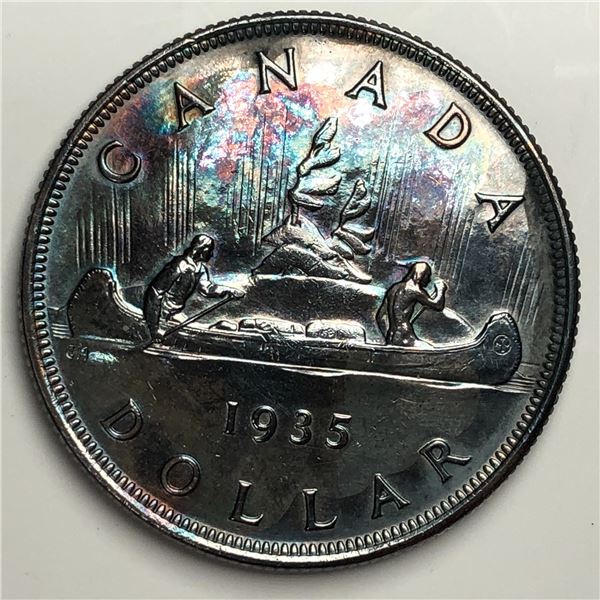 1935 King George V Canadian Silver Dollar