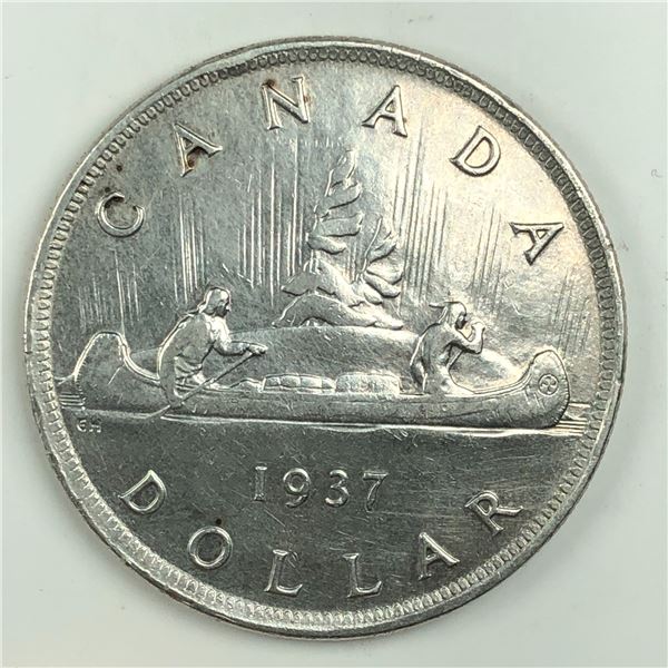 1937 King George VI Canadian Silver Dollar