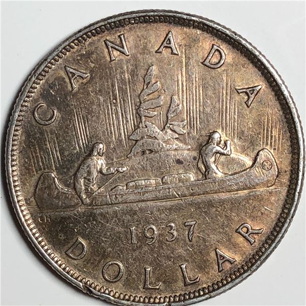 1937 King George VI Canadian Silver Dollar