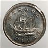 Image 1 : 1949 King George VI Canadian Silver Dollar UNC