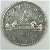 Image 1 : 1951 King George VI Canadian Silver Dollar UNC